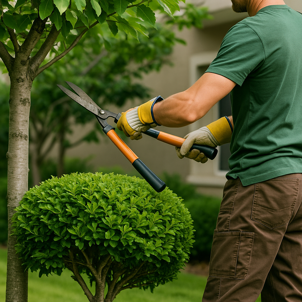 Tree trimming and bush shaping
